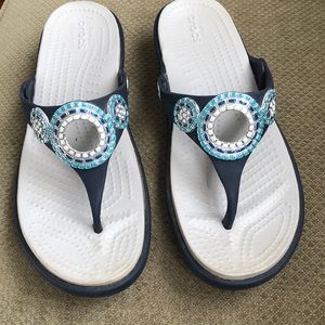 Crocs wedge flip-flops